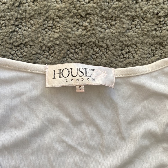 House Of CB, 'Pedrina' White Pearl Maxi Dress, Size S - Picture 3 of 5